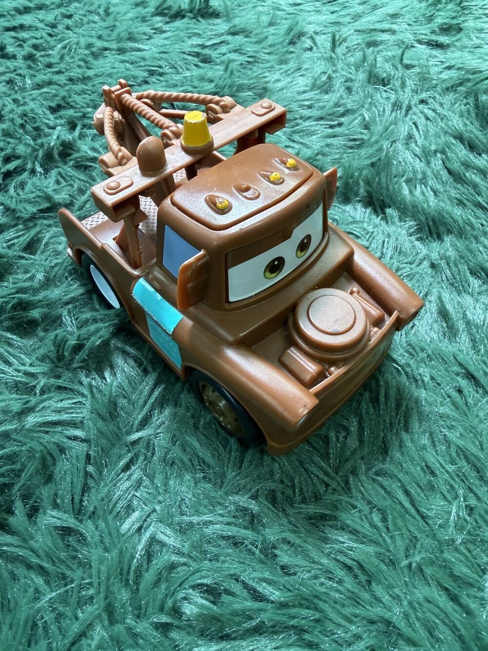 Disney Pixar Cars Tow Mater Diecast Toy Vehicle Brown Plastic Truck Figure Works